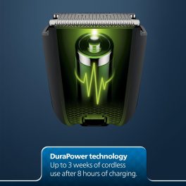 Philips BT1213/15, Beard Trimmer with Stainless Steel Blade, 30 Minute Runtime and 4 Length Settings, Green/Black