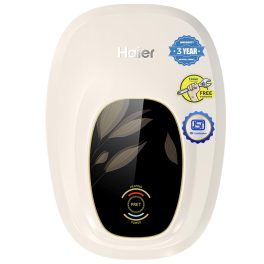Haier EI3V-Pret, 3 Litre Instant Water Heater with 5 Star Rating, Shock Proof, 8 Bar Rated Pressure and IPX4 Water Resistance, Ivory