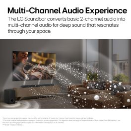 LG S77TY, 400 Watts with 3.1.2 Channel Speaker with Dolby Atmos and Wireless Subwoofer, Black