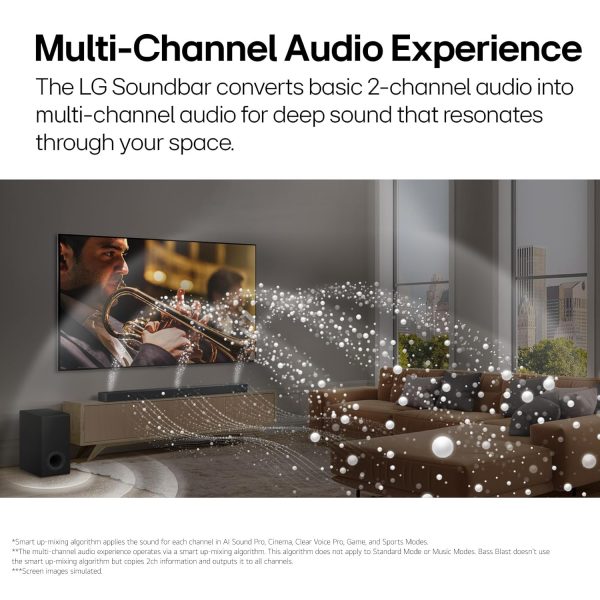 LG S77TY, 400 Watts with 3.1.2 Channel Speaker with Dolby Atmos and Wireless Subwoofer, Black