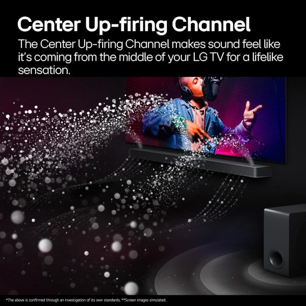 LG S77TY, 400 Watts with 3.1.2 Channel Speaker with Dolby Atmos and Wireless Subwoofer, Black