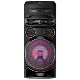 LG RNC7, Party Speaker with Double Super Bass Boost, Party Lighting, DJ Application, Karoke Star and Wireless Party Link, Black