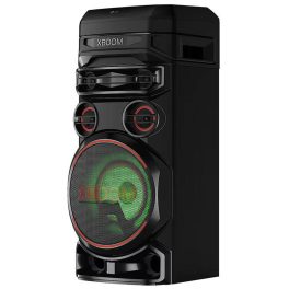 LG RNC7, Party Speaker with Double Super Bass Boost, Party Lighting, DJ Application, Karoke Star and Wireless Party Link, Black
