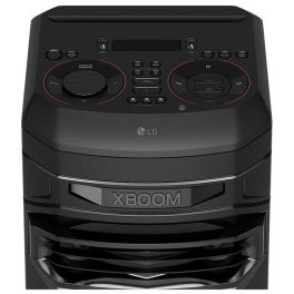 LG RNC7, Party Speaker with Double Super Bass Boost, Party Lighting, DJ Application, Karoke Star and Wireless Party Link, Black