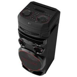 LG RNC7, Party Speaker with Double Super Bass Boost, Party Lighting, DJ Application, Karoke Star and Wireless Party Link, Black