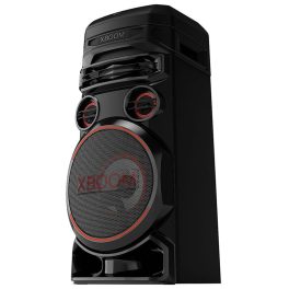LG RNC7, Party Speaker with Double Super Bass Boost, Party Lighting, DJ Application, Karoke Star and Wireless Party Link, Black