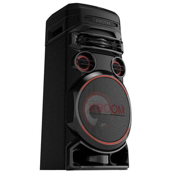 LG RNC7, Party Speaker with Double Super Bass Boost, Party Lighting, DJ Application, Karoke Star and Wireless Party Link, Black