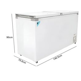 Daikin 405L Combo Cooler with More Surface Contact And Large Heat Exchange Area, Four Side Faster Cooling, Uniform Temperature, 4 Year Manufacturer Warranty, White, CRCB45DDARV16