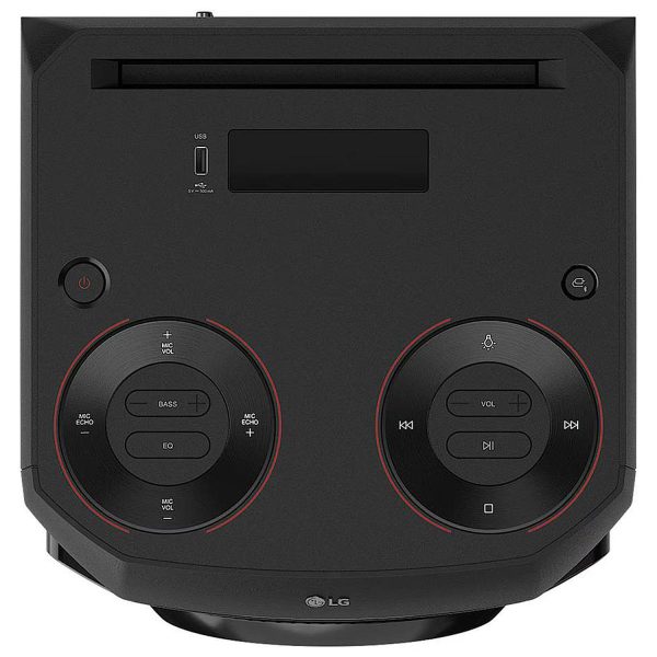 LG XL2, 80 Watt Party Speaker with Super Bass Boost, Karoke Bluetooth Party Speaker and LED Lighting, Black