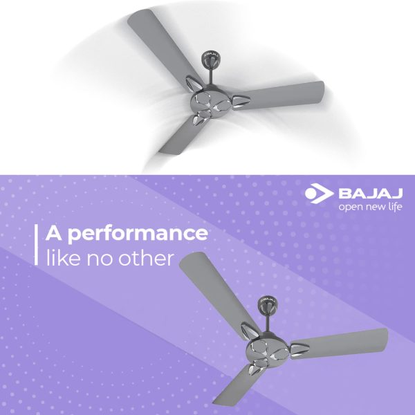 Bajaj Novella 1200MM, 48 Inch Ceiling Fan with 100% Copper Motor and Anti Dust Coating