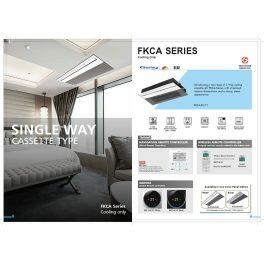 Daikin FKCA One Way 1.5 Ton Inverter Cassette AC With 5 Speed Setting, White