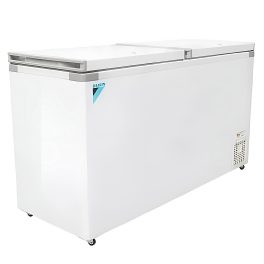 Daikin CRDF45DDARV16, 405 Litre Combo Cooler with Single phase shaded pole Motor, Four Side faster Cooling, Cooler- 220 Litre Freezer-185 Litre and 4 Year Warranty, White