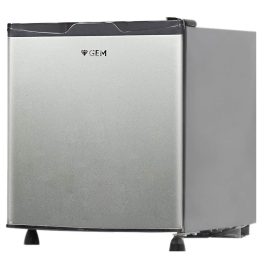 GEM GRDN-70DGWC, 50 Litre Minibar Fridge with 1 Star Rating and Rotary Compressor, Silver