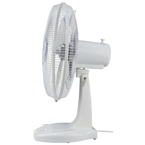 Bajaj Neo Spectrum 400MM, 16 Inch Table Fan with 100% Copper Motor, Overload Thermal Protector and 3 Speed Setting, White