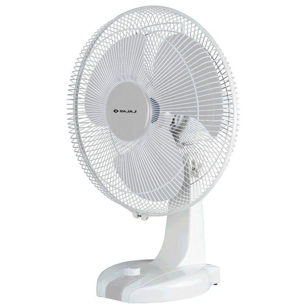 Bajaj Neo Spectrum 400MM, 16 Inch Table Fan with 100% Copper Motor, Overload Thermal Protector and 3 Speed Setting, White