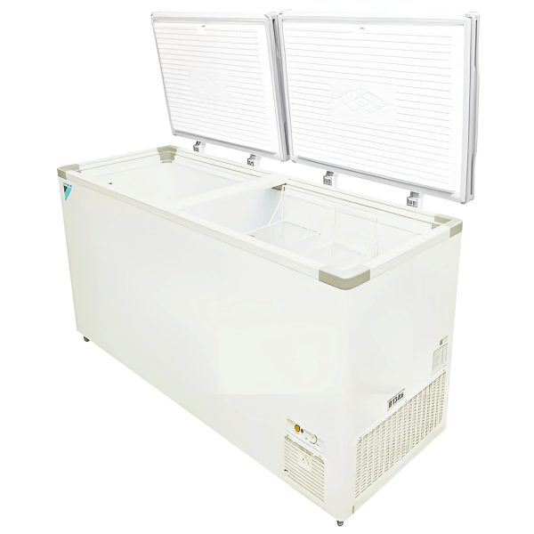 Daikin CRDF45DDARV16, 405 Litre Combo Cooler with Single phase shaded pole Motor, Four Side faster Cooling, Cooler- 220 Litre Freezer-185 Litre and 4 Year Warranty, White