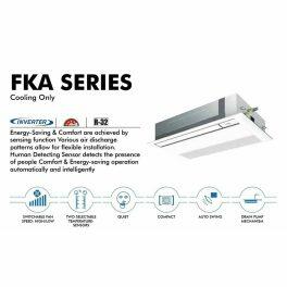 Daikin FKCA One Way 1.5 Ton Inverter Cassette AC With 5 Speed Setting, White