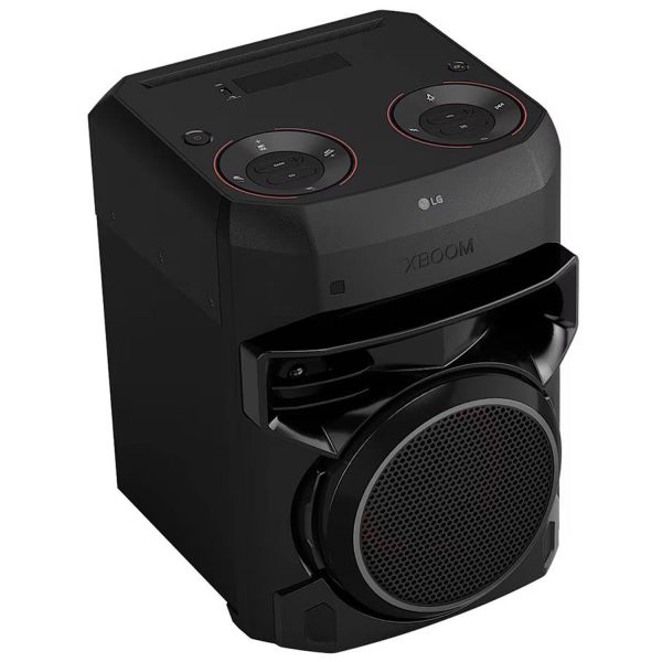 LG XL2, 80 Watt Party Speaker with Super Bass Boost, Karoke Bluetooth Party Speaker and LED Lighting, Black