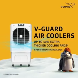 V-Guard Airotron D50 with Honeycomb Pads and 2 Year Manufacturer Warranty, Grey