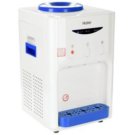 Haier Table Top Water Dispenser with Hot, Normal and Cold Tap, White