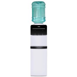 Haier Water Dispenser With Stand with Hot, Cold & Normal Tap with Digital Display, Child Lock Safety, Anti Corrosive, White