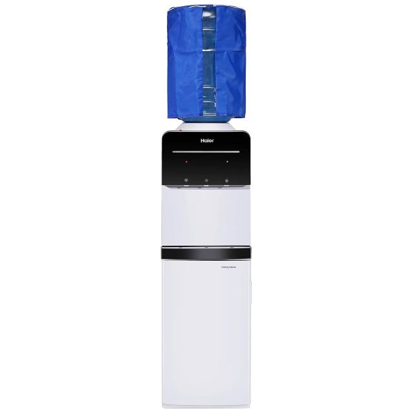 Haier Water Dispenser With Stand with Hot, Cold & Normal Tap with Digital Display, Child Lock Safety, Anti Corrosive, White