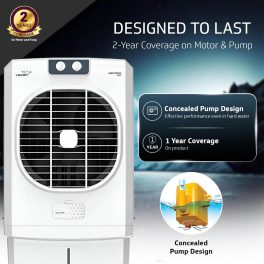V-Guard Airotron D50 with Honeycomb Pads and 2 Year Manufacturer Warranty, Grey