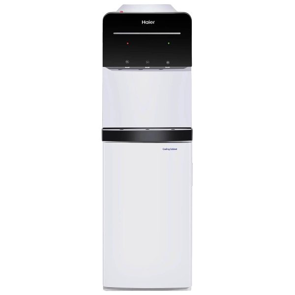 Haier Water Dispenser With Stand with Hot, Cold & Normal Tap with Digital Display, Child Lock Safety, Anti Corrosive, White