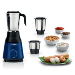 Bosch MG2213C3BI, TrueMixx Serie-2, 500 Watt 3 Jar Powerful Mixer Grinder 3 Jar with nylon Metal Couplers, Black and Blue