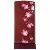 Lloyd GLDF214SGWS1PB, 200 Litre 4 Star Single Door Refrigerator with Base Stand and Inverter Compressor, Gardenia Wine