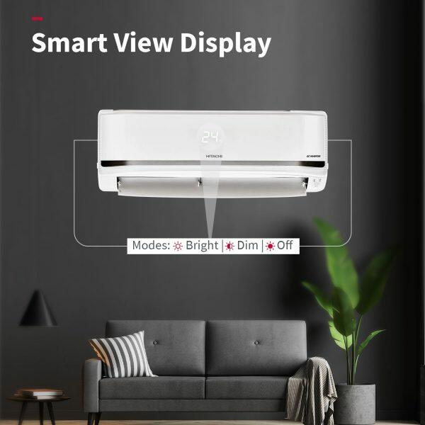 Hitachi RAS.V522PCBISH1, 2 Ton 5 Star Inverter Split AC with 4-Way Swing, Xpandable+, 100% Copper and Dust Filter, White