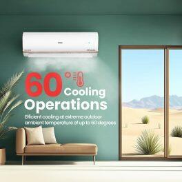 Haier HSU19K-PYFR5BN, 1.6 Ton 5 Star HEXA Inverter Smart Split AC with Copper, Wi-Fi, 4 Way Swing, Frost Self Clean, 20 Metres Air Throw, White