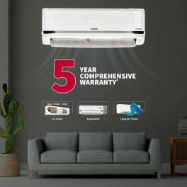 Hitachi RAS.V522PCBISH1, 2 Ton 5 Star Inverter Split AC with 4-Way Swing, Xpandable+, 100% Copper and Dust Filter, White