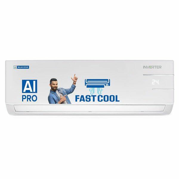 BlueStar IC512RNUR, 1.5 Ton 5 Star Smart Ready Inverter Split AC with 5-in-1 Convertible, Multi Sensors, Blue Fins and Self Diagnosis, White