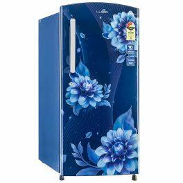 Lloyd GLDC213SBBT2PB, 200 Litre 3 Star Single Door Inverter Refrigerator with Fast Ice Making and Adjustable Glass Shelf, Begonia Blue