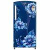 Lloyd GLDC213SBBT2PB, 200 Litre 3 Star Single Door Inverter Refrigerator with Fast Ice Making and Adjustable Glass Shelf, Begonia Blue