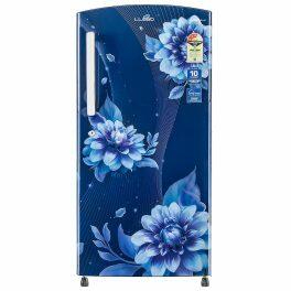 Lloyd GLDC213SBBT2PB, 200 Litre 3 Star Single Door Inverter Refrigerator with Fast Ice Making and Adjustable Glass Shelf, Begonia Blue