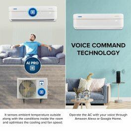 BlueStar IE512VNURS, 1 Ton 5 Star Inverter Split AC with In-Built Wi-Fi, Copper Condenser, 5-in-1 Convertible and 4 Way Swing, White
