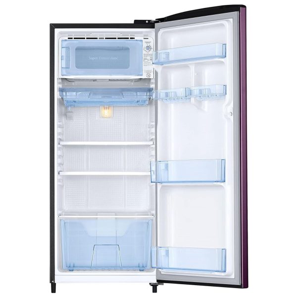 Samsung RR20C2723CR, 183 Litre 3 Star Single Door Refrigerator with Digital Inverter and Stabilizer Free Operation, Camellia Purple