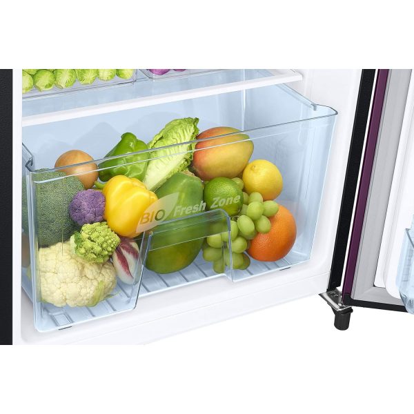 Samsung RR20C2723CR, 183 Litre 3 Star Single Door Refrigerator with Digital Inverter and Stabilizer Free Operation, Camellia Purple