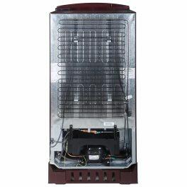 Lloyd GLDF214SGWS1PB, 200 Litre 4 Star Single Door Refrigerator with Base Stand and Inverter Compressor, Gardenia Wine