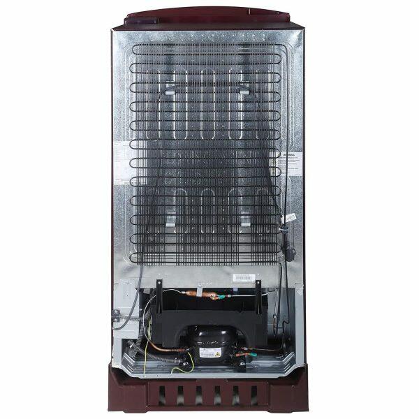 Lloyd GLDF214SGWS1PB, 200 Litre 4 Star Single Door Refrigerator with Base Stand and Inverter Compressor, Gardenia Wine