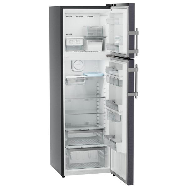 Liebherr TELCSB 3151, 316 Litre 2 Star Inverter Double Door Refrigerator with Hot to Cool, Lever Handle and 20 Years Compressor Warranty, Cobalt steel