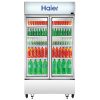 Haier HVC-1050, 1050 Litre Double Door Visi Cooler with Double layer Vacuum Glass Door, Black