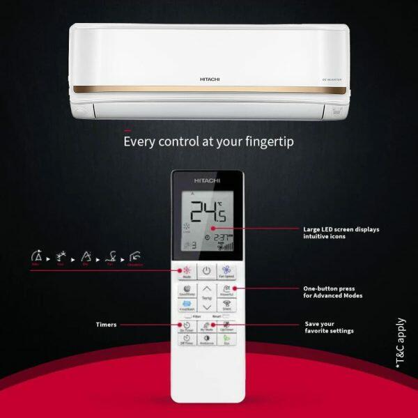 Hitachi RASG322PCAISF, 1.8 Ton 3 Star Inverter Split AC with Xpandable Plus, 100% Copper and Dust Filter, Dual Gold