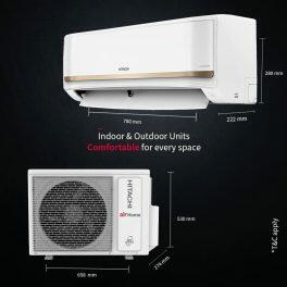 Hitachi RASG318PCCISS, 1.5 Ton 3 Star Inverter Split AC with Xpandable+, 100% Copper and Dust Filter, Dual Gold