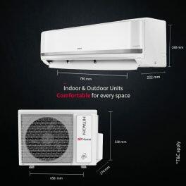 Hitachi V518PCCISH, 1.5 Ton 5 Star Inverter Split AC with Wi-Fi, 4 Way swing, 100% Copper and Dust Filter, White