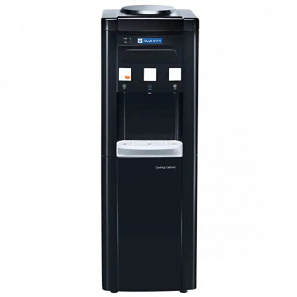 Bluestar BWD3FMRGA, 20 Litres Hot, Normal and Cold Water Dispenser with 20 Liters Cooling Cabinet, Stainless Steel Tank, Convenient Drip Tray, Black