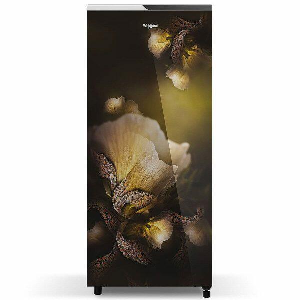 Whirlpool Icemagic Pro 215GD PRM, 192 Litre 5 Star Glass Finish Single Door Refrigerator with Up-To 7 Days of Garden Freshness, Gold Dust