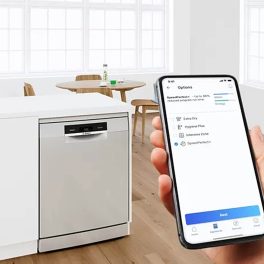Bosch SMV6HMX01I, 15 Place Built-In Dishwasher with Rackmatic, Wi-Fi, Vario Flex Basket, Vario Drawer and Steam, White